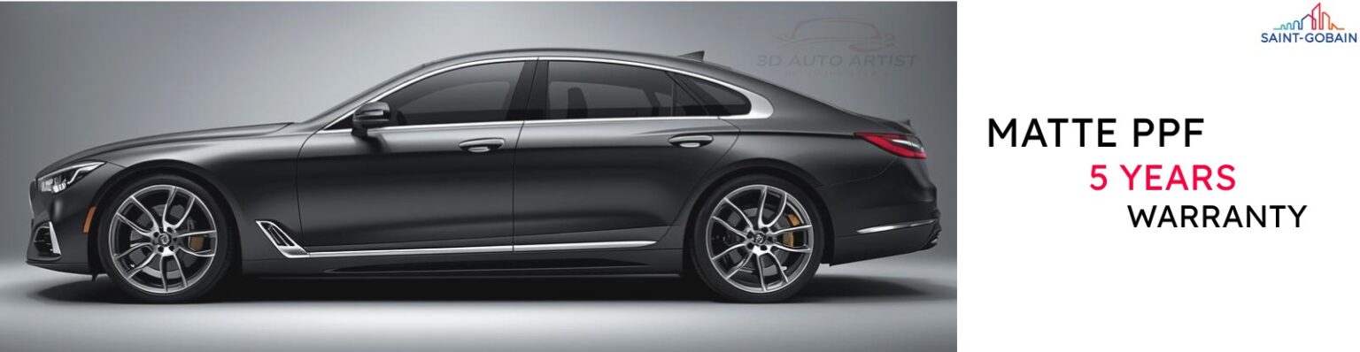 Saint-Gobain Matte PPF 5 years warranty at 3D Auto Artist Bangalore