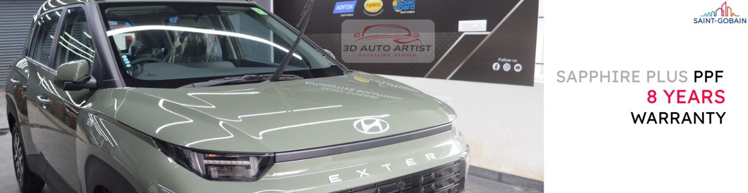 Saint-Gobain Sapphire Plus PPF at 3D Auto Artist Bangalore