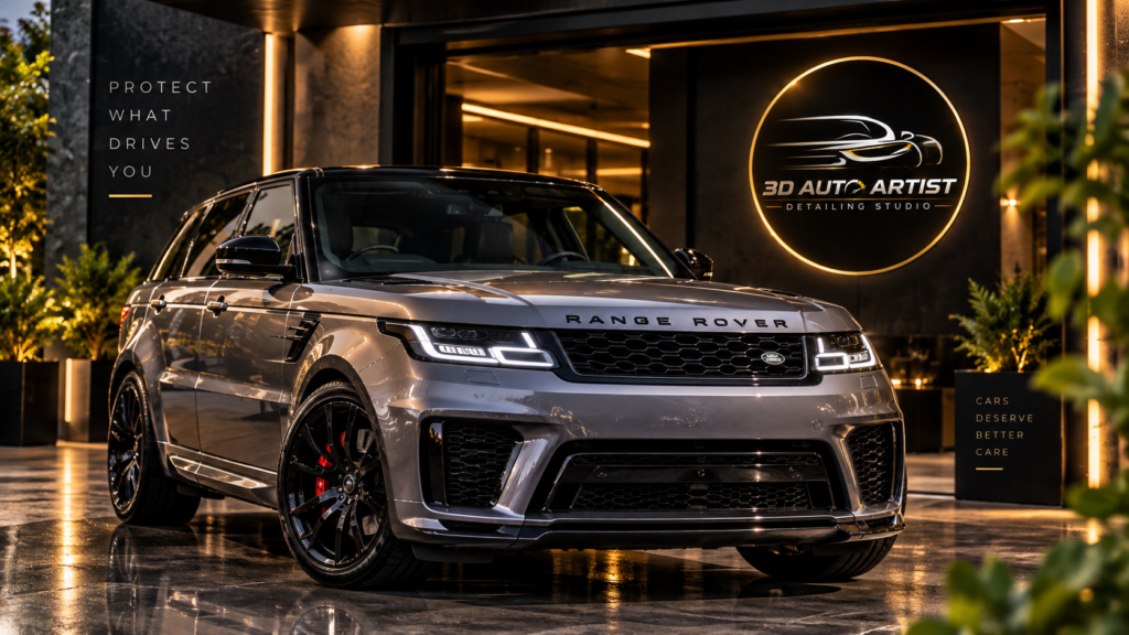 Range Rover Sport with premium PPF paint protection at 3D Auto Artist detailing studio