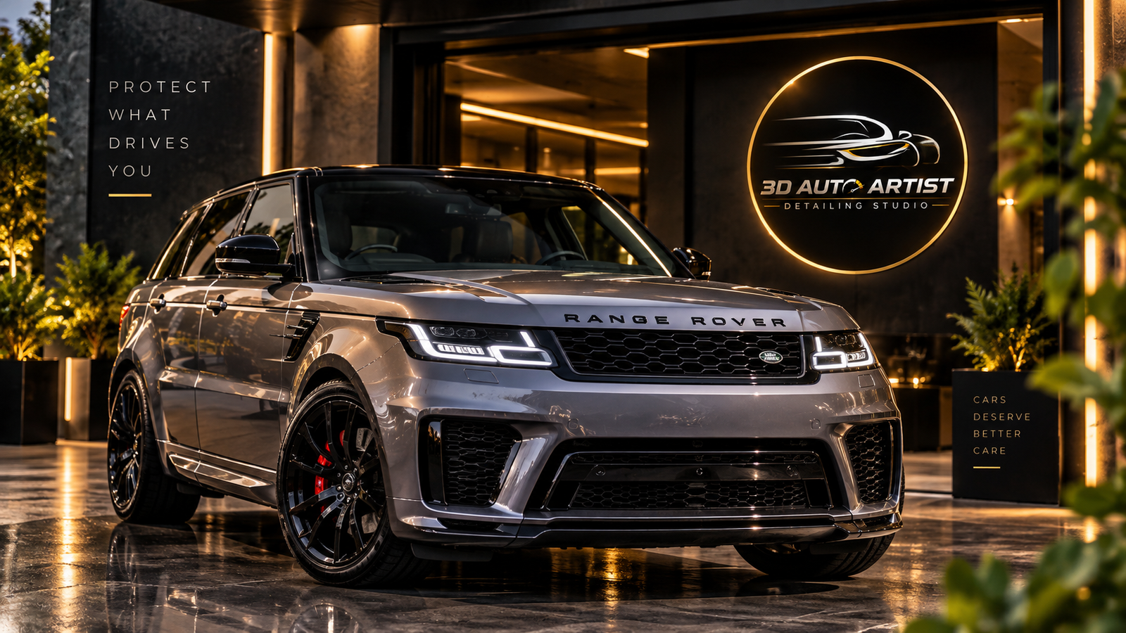 Range Rover Sport with premium PPF paint protection at 3D Auto Artist detailing studio