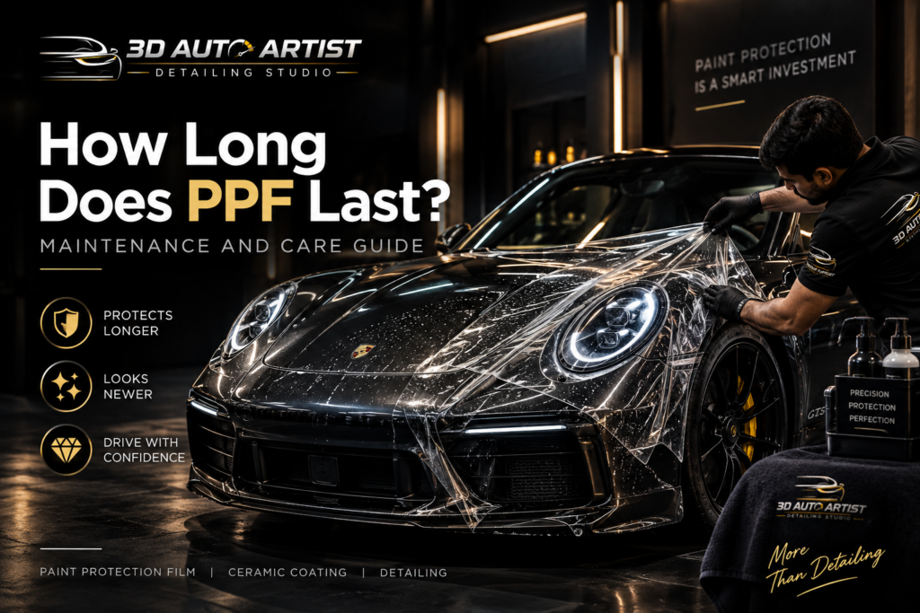 Luxury car with Paint Protection Film installed by 3D AUTO ARTIST